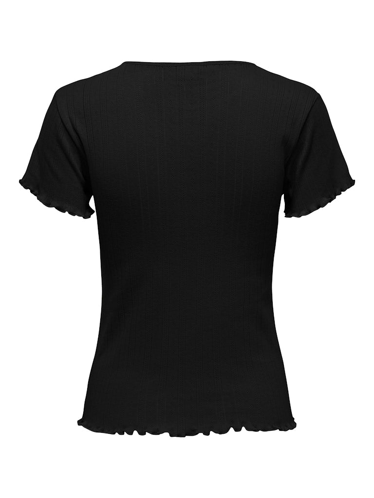SALSA LIFE NECK TOP - BLACK