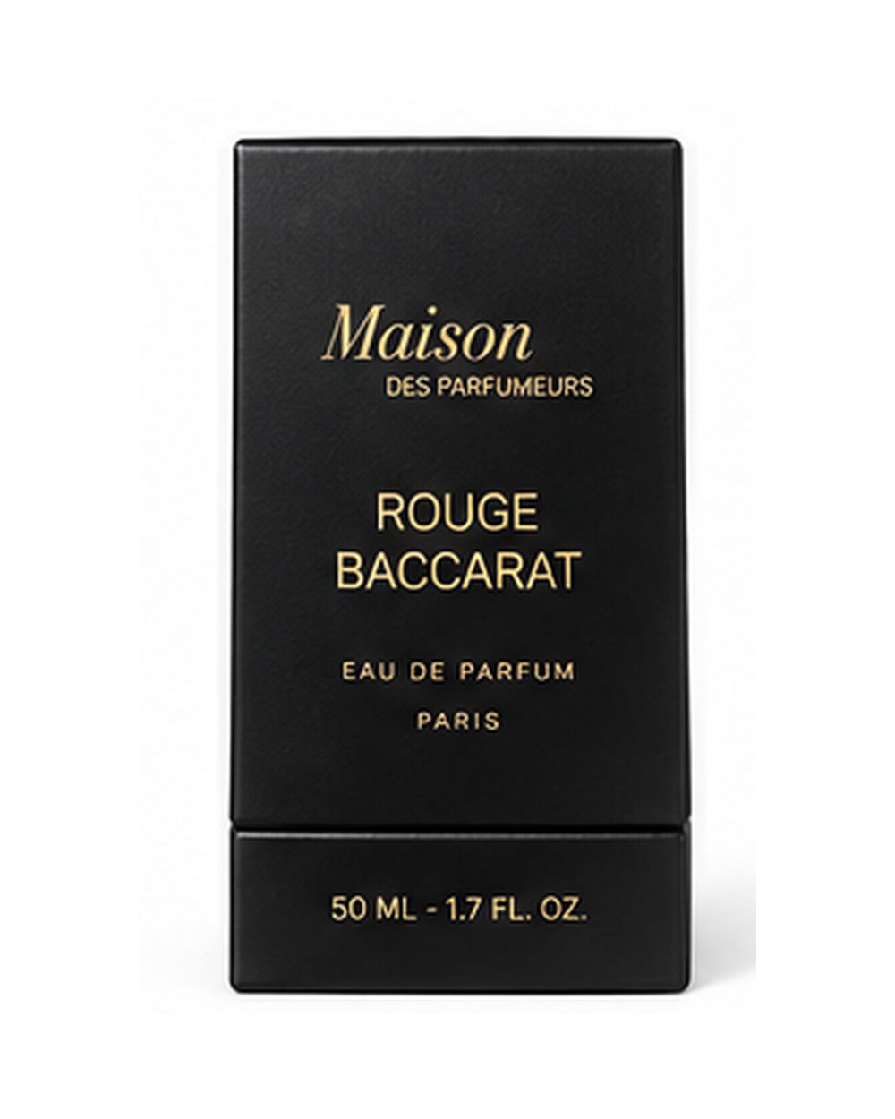 Maison des Parfumeurs Rouge Baccarat Eau de Parfum 50 ml – sort emballage på hvid baggrund
