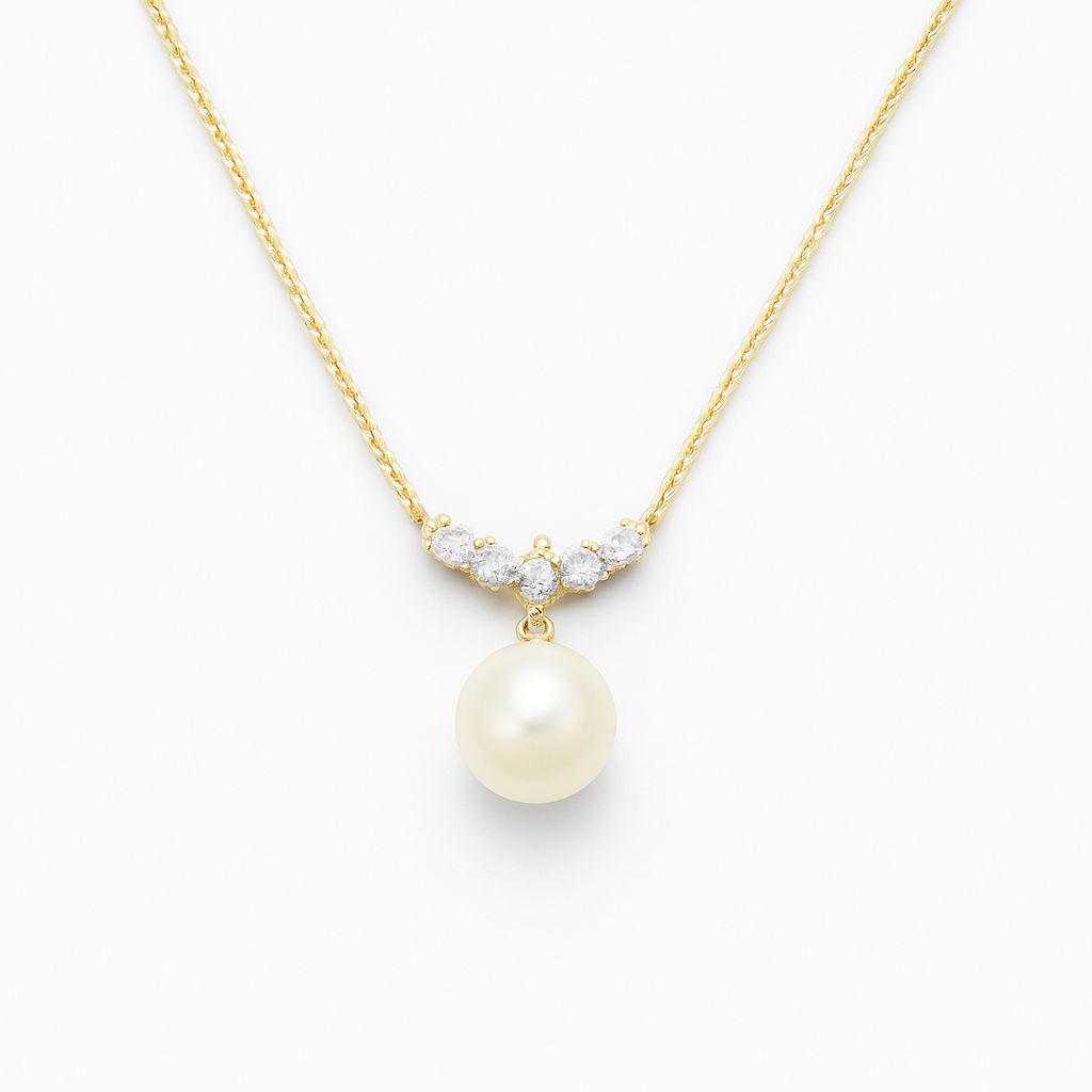 Perle Halskæde - 14K Guld - 011