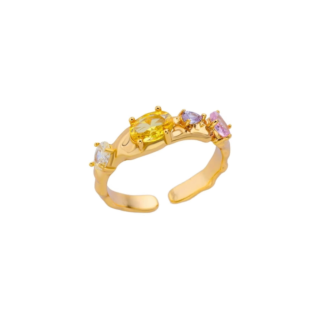 Justerbar Ringe - 14K Guld - 078