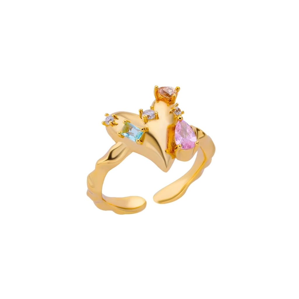 Justerbar Ringe - 14K Guld - 077