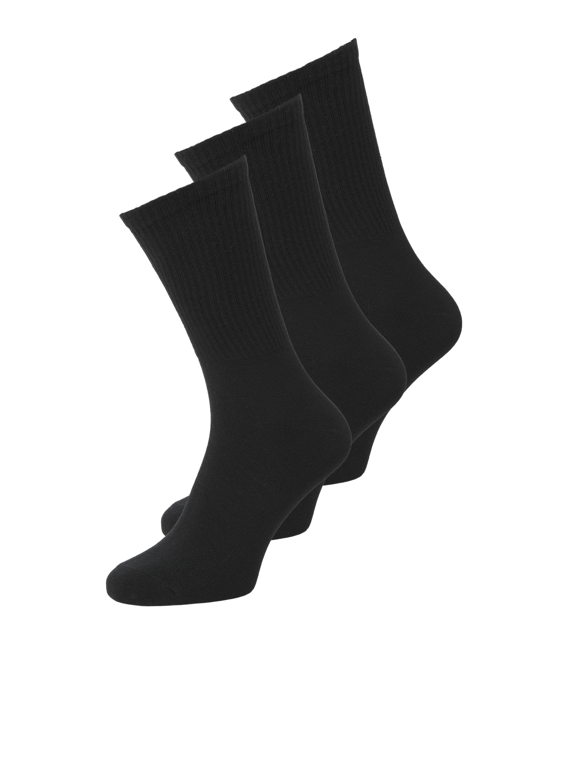 CHARLES TENNIS SOCK 3 PACK - BLACK