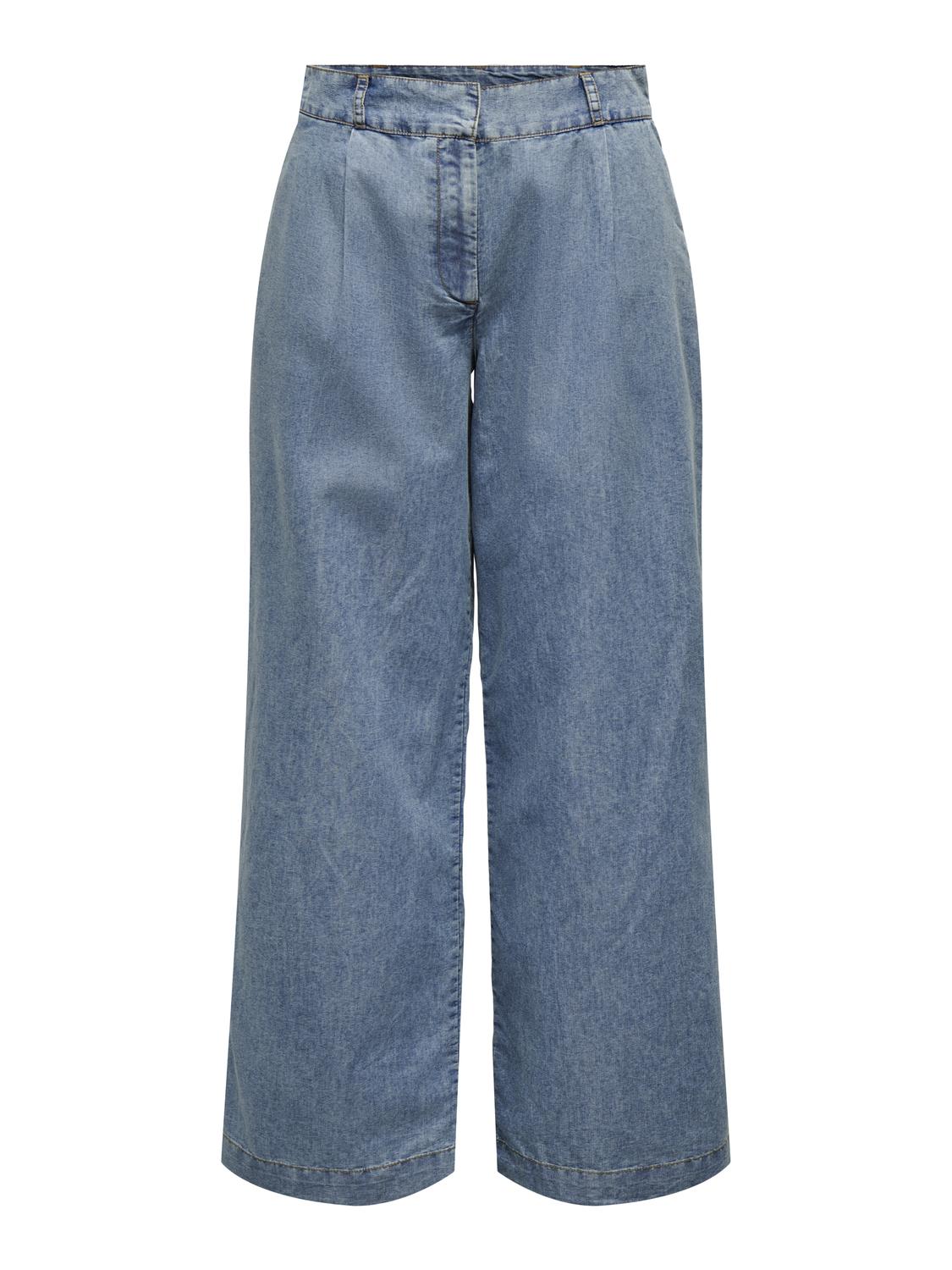 TRIXIE BUKSER - MEDIUM BLUE DENIM