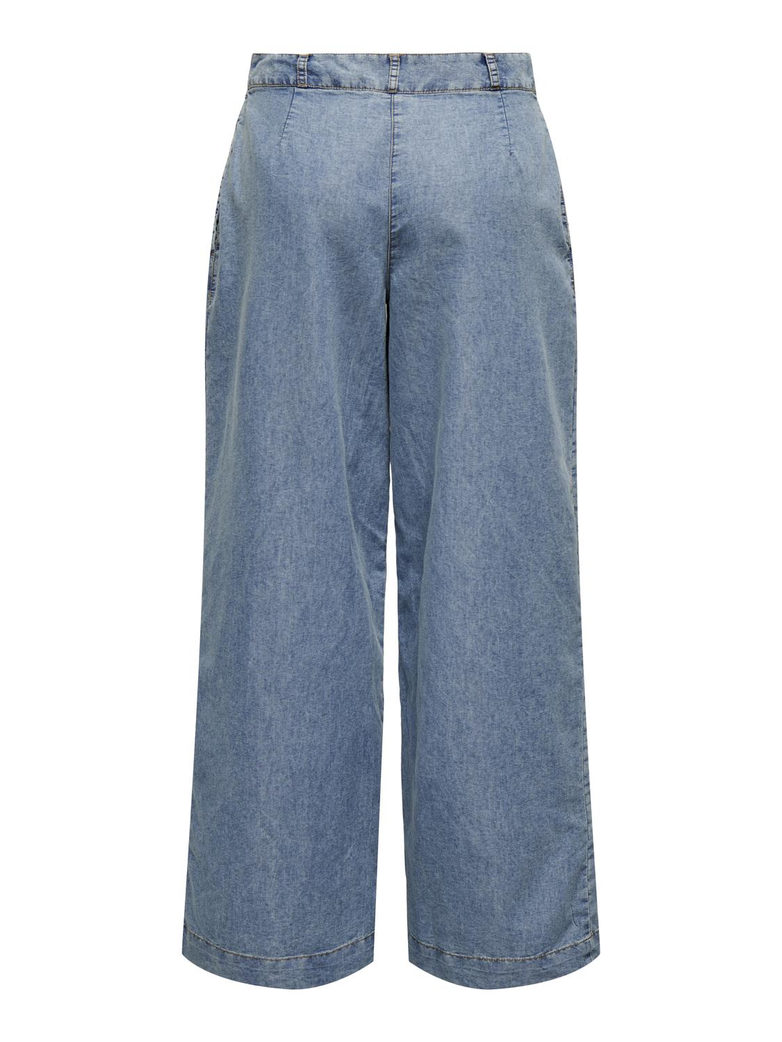 TRIXIE BUKSER - MEDIUM BLUE DENIM