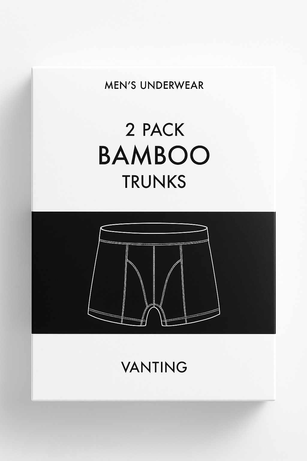 Bambus Herre Bokseshorts - 2-Pak - 2317 Sort