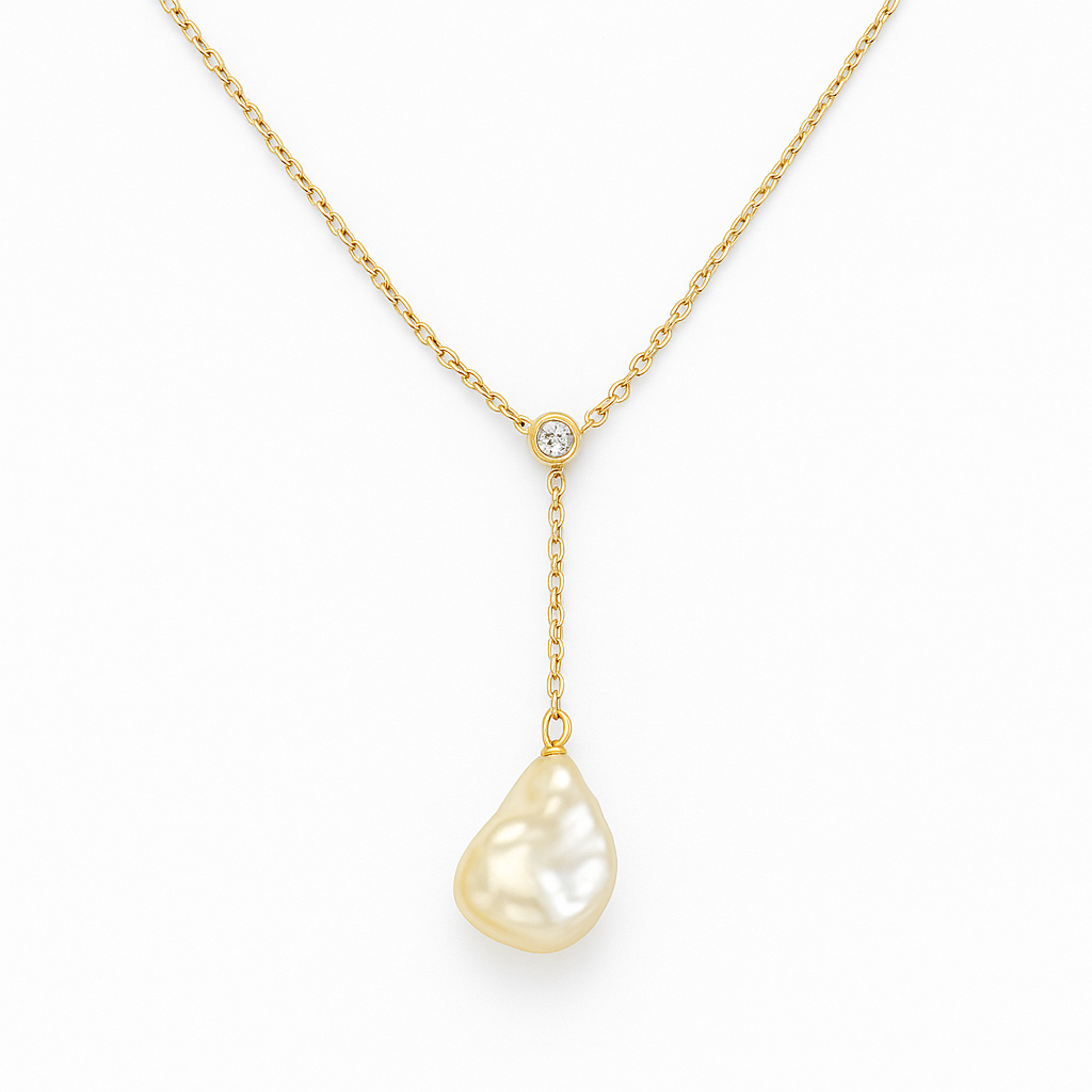 Perle Halskæde - 14K Guld - 013