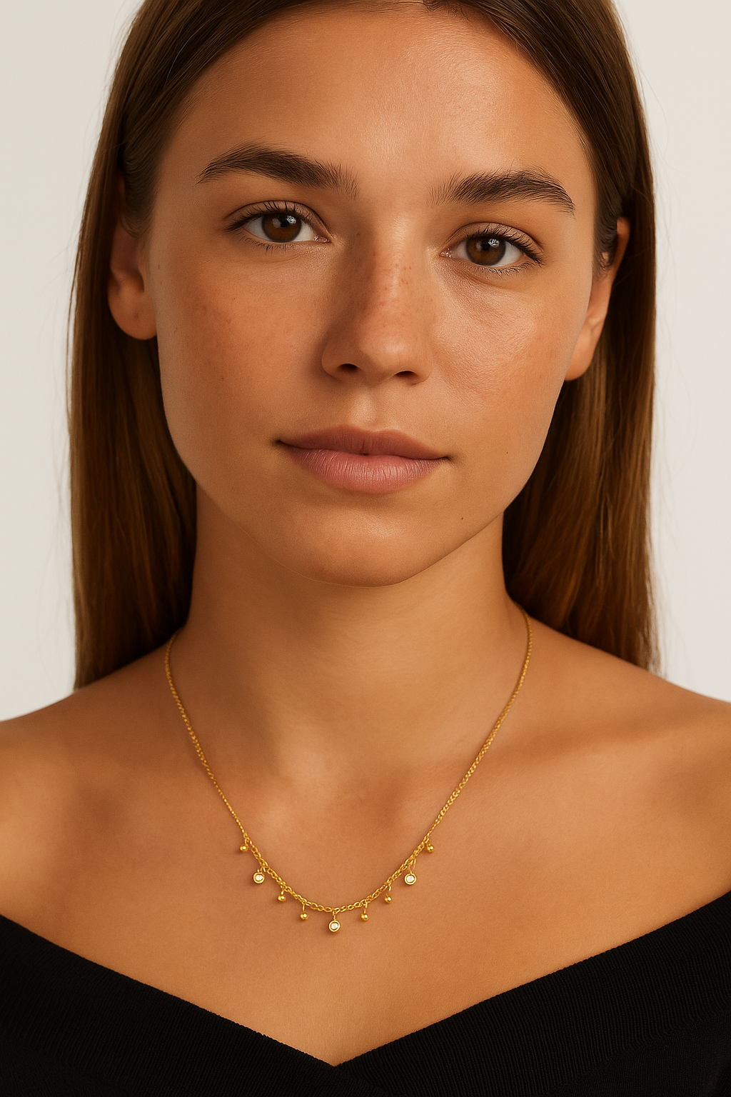Perle Halskæde - 14K Guld - 08