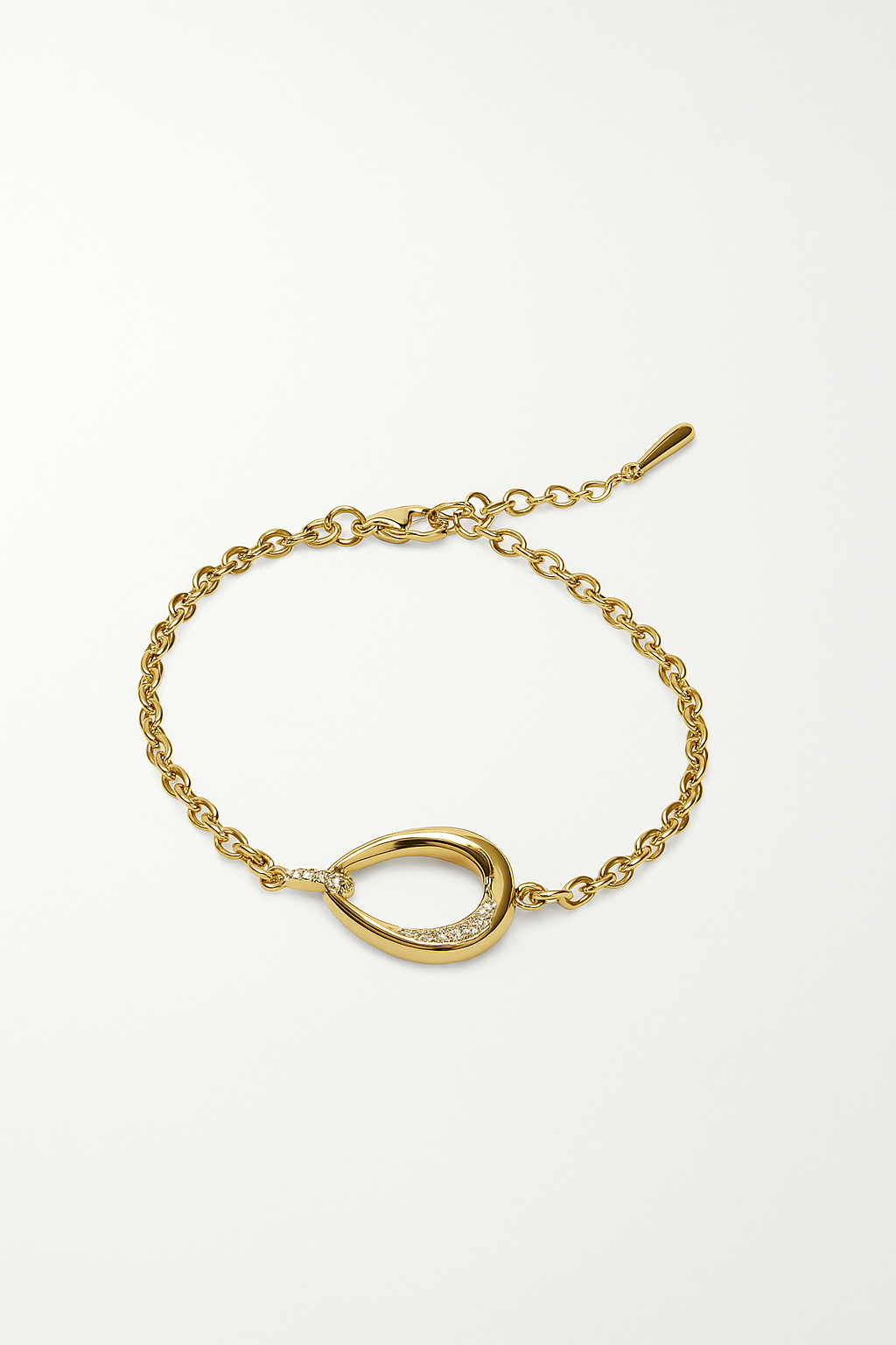 Krystal Armbånd - 14K Guld - 030