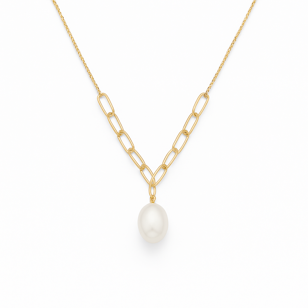 Perle Halskæde - 14K Guld - 012