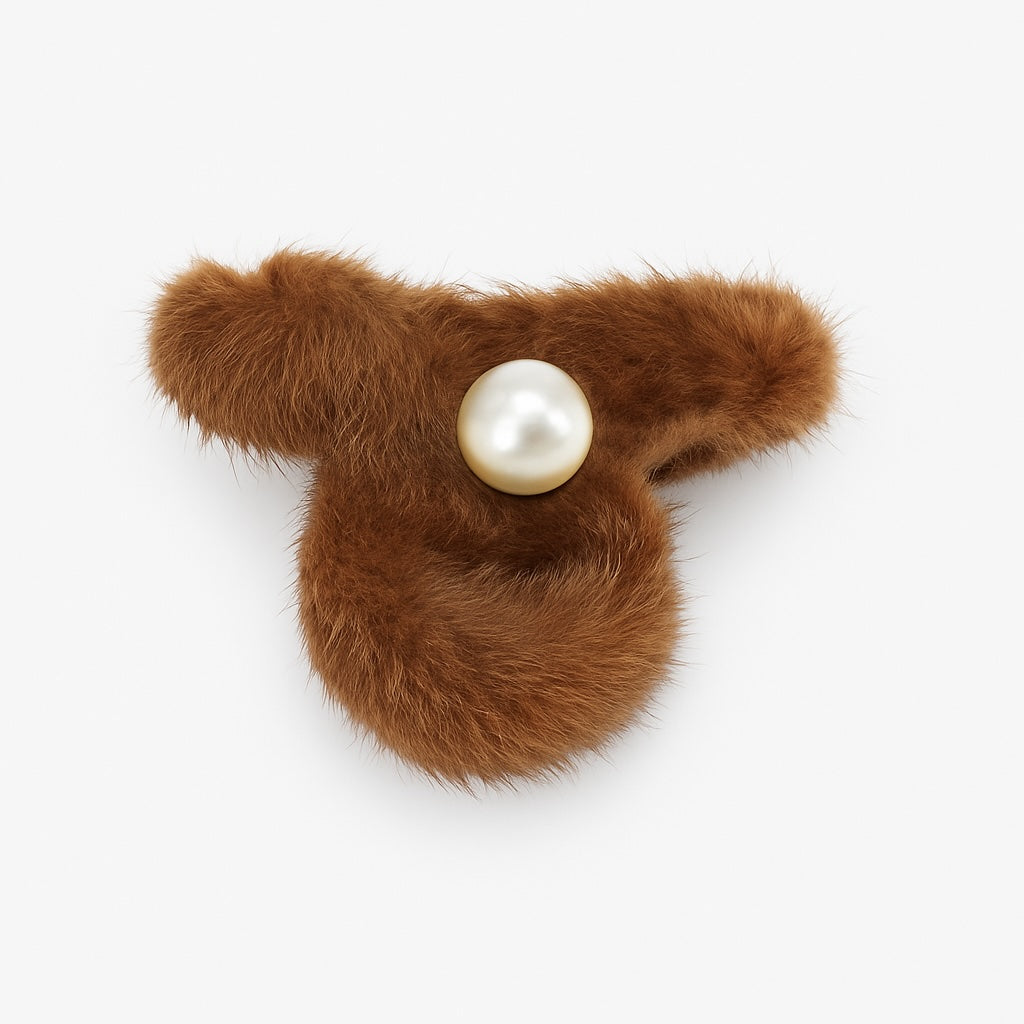Hårklemme - Fake Fur - 2611H