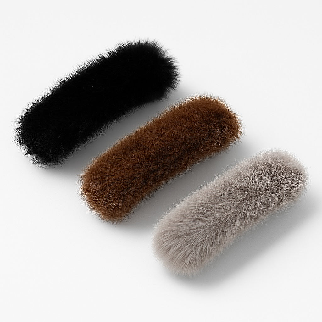 Hårklemme - Fake Fur - 2611E