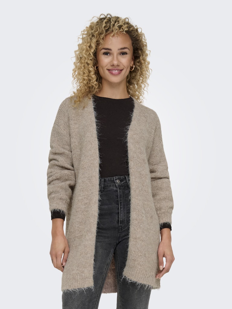 ZOEY LIFE OPEN CARDIGAN - CHATEAU GRAY