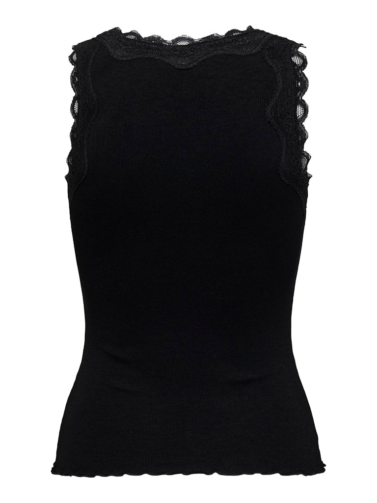 ETOLIE RIB TANK TOP - BLACK