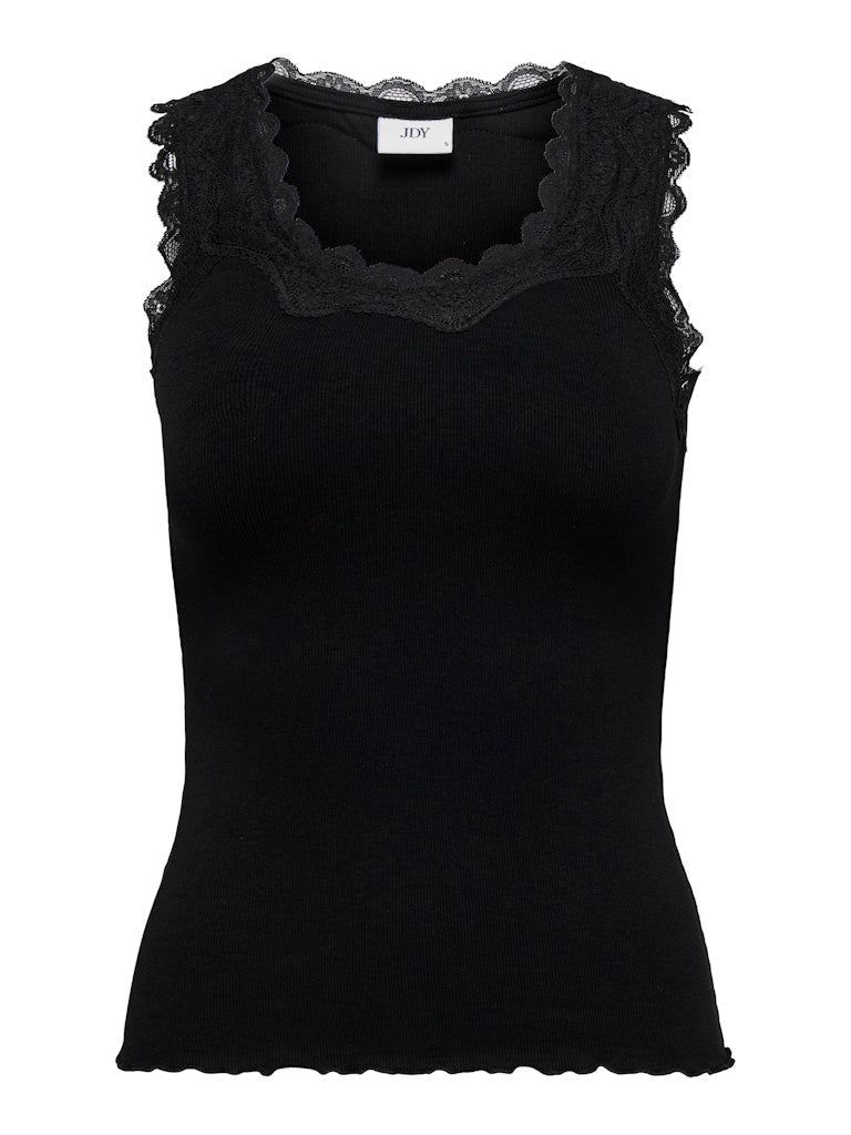 ETOLIE RIB TANK TOP - BLACK