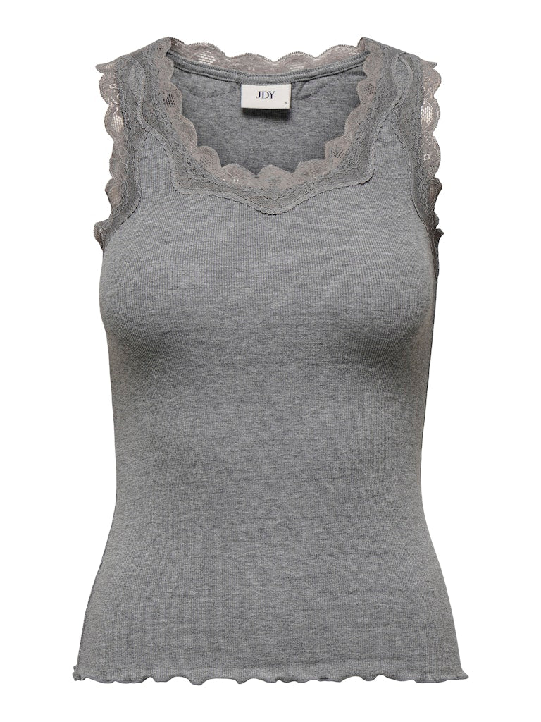 ETOLIE RIB TANK TOP - MEDIUM GREY MELANGE