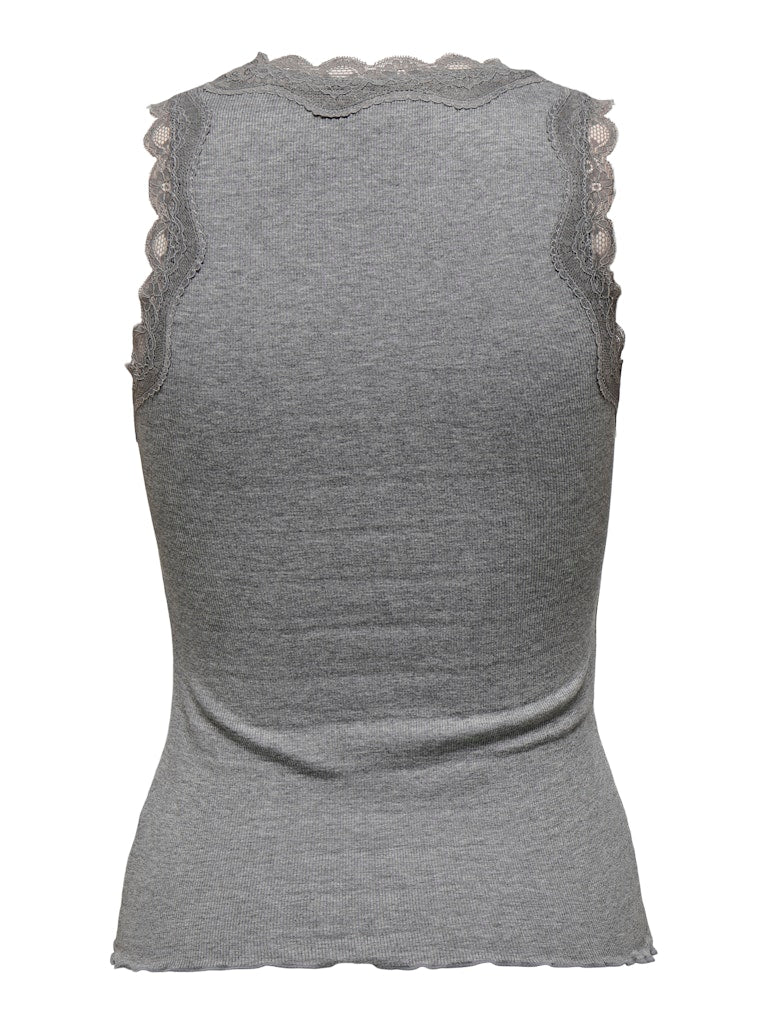 ETOLIE RIB TANK TOP - MEDIUM GREY MELANGE