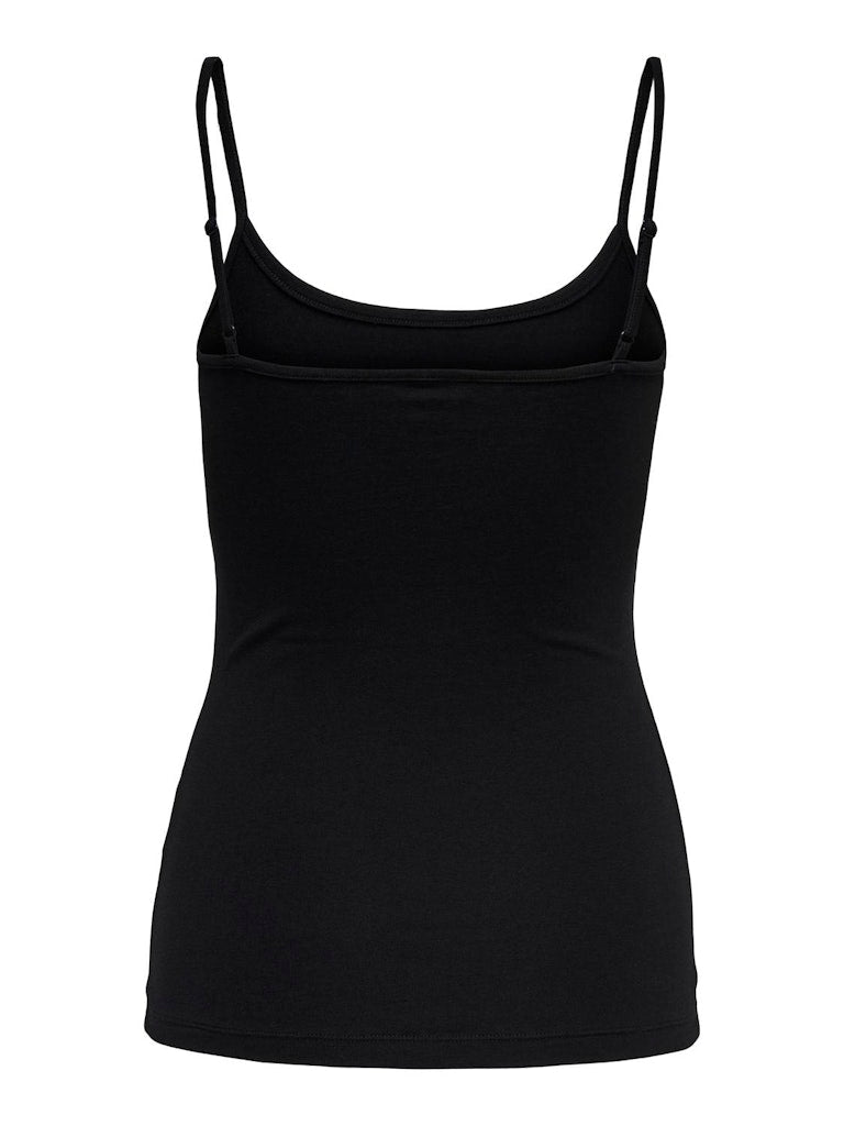 AVA SINGLET TOP - BLACK