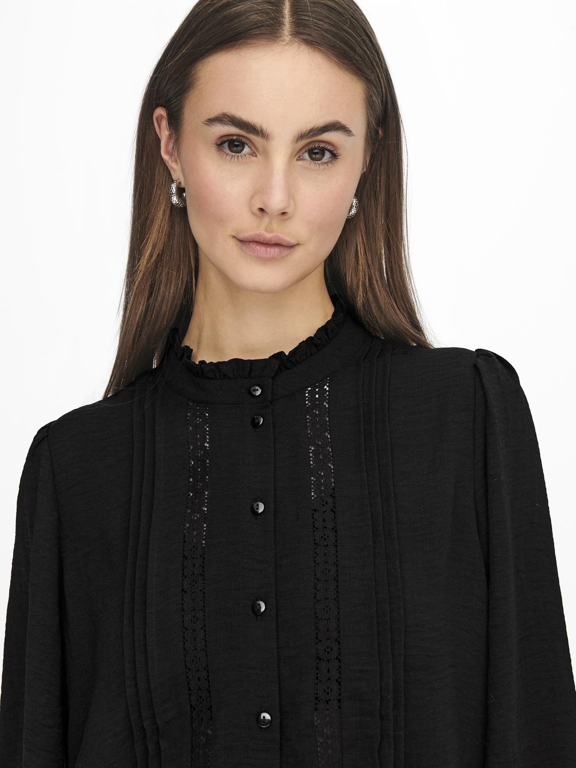 ELLIS LACE SHIRT - BLACK