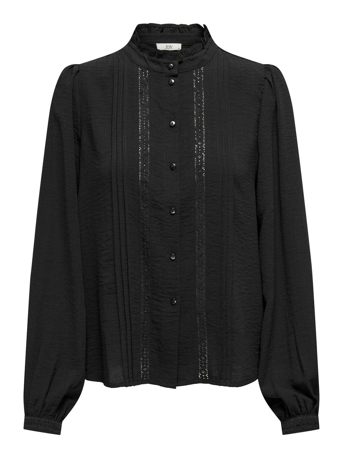 ELLIS LACE SHIRT - BLACK