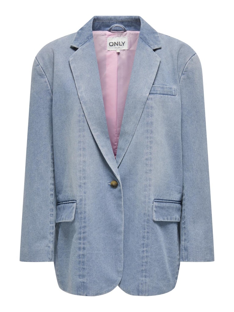 CORY DENIM BLAZER - MEDIUM BLUE DENIM