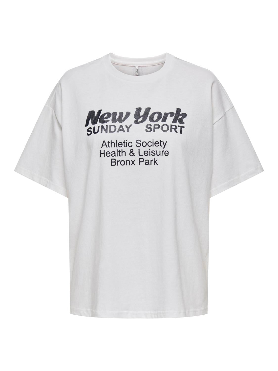 CASSIE T-SHIRT - BRIGHT WHITE ''NEW YORK''