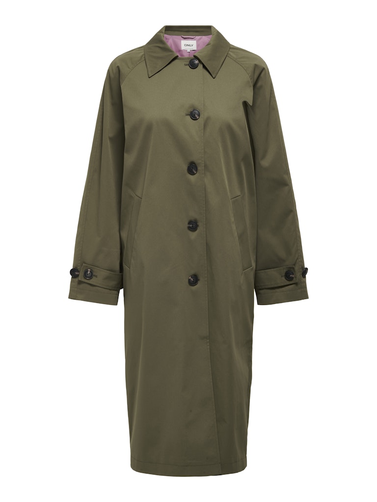 EJA ORCHID BUTTON COAT - STONE GRAY