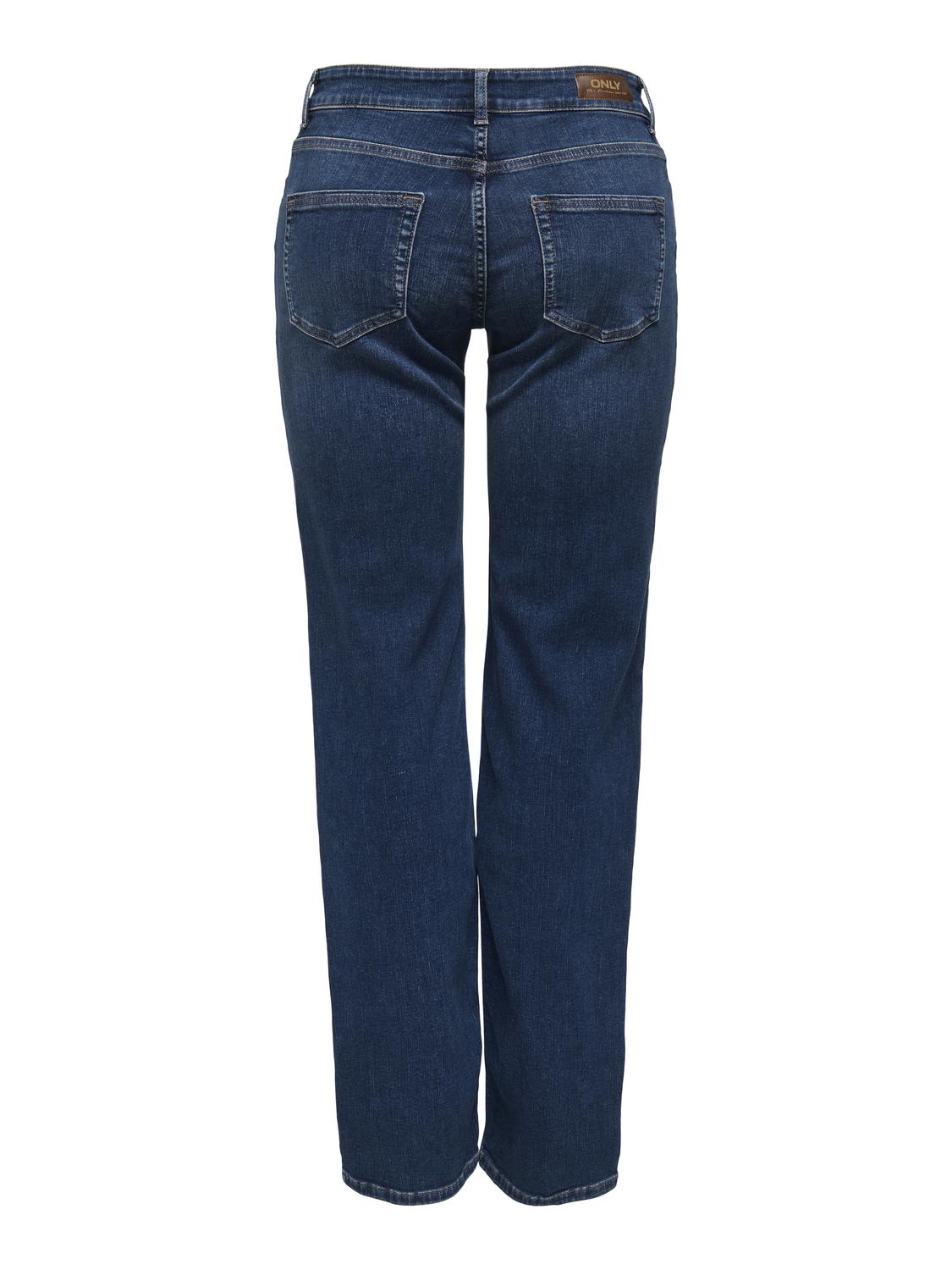 BLUSH MID STRAIGHT - DARK BLUE DENIM