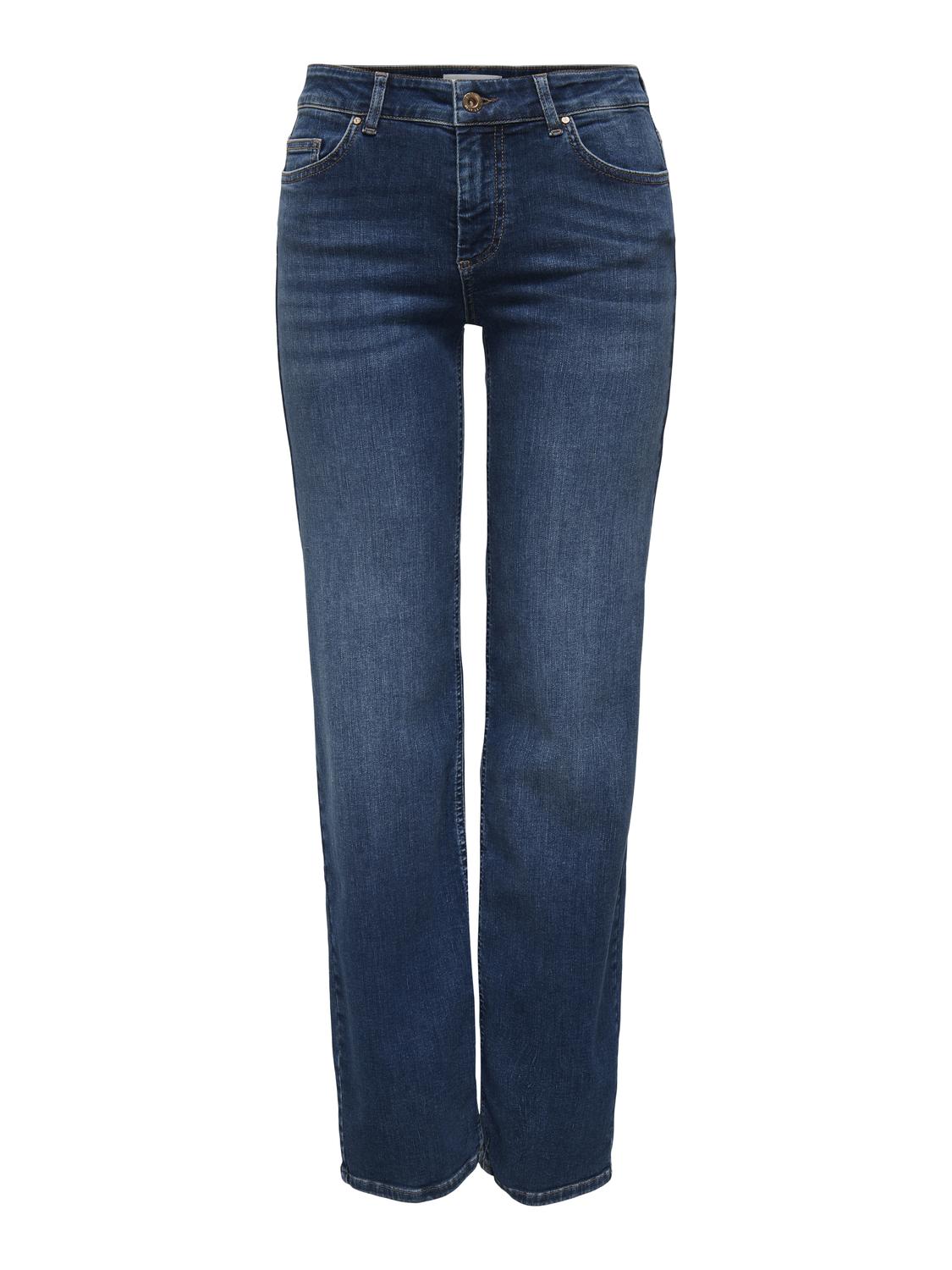 BLUSH MID STRAIGHT - DARK BLUE DENIM