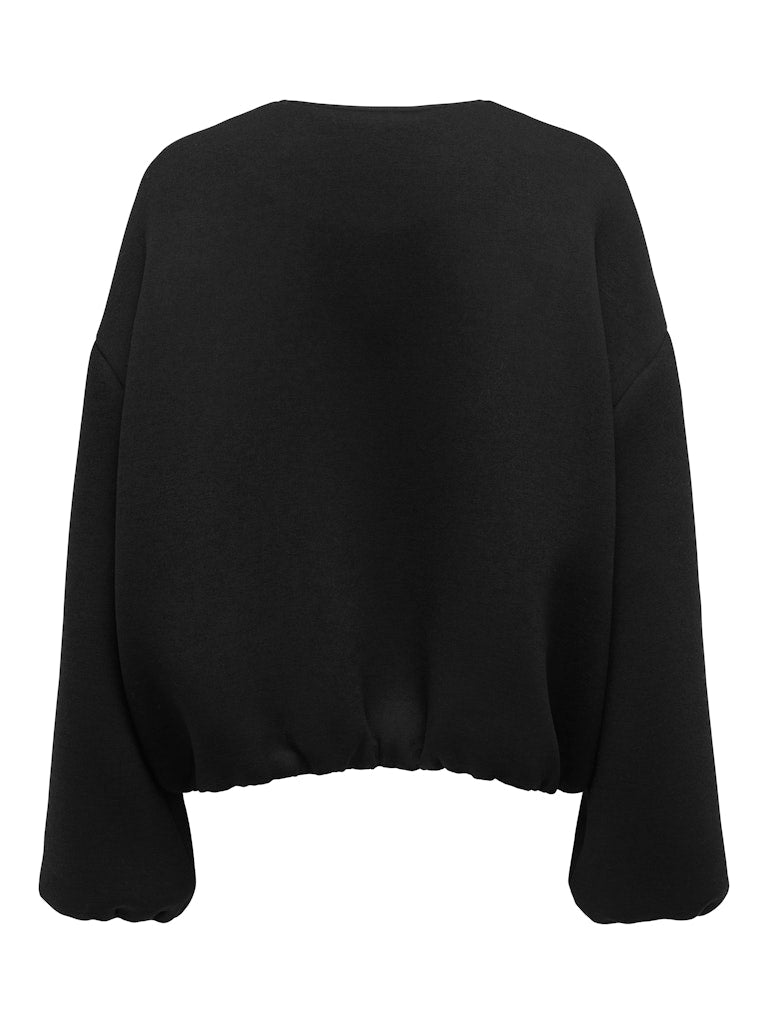 ELLIE SCUBA JACKET - BLACK