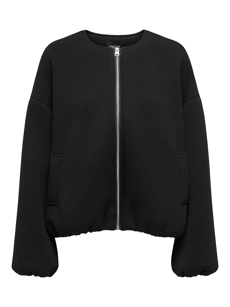 ELLIE SCUBA JACKET - BLACK