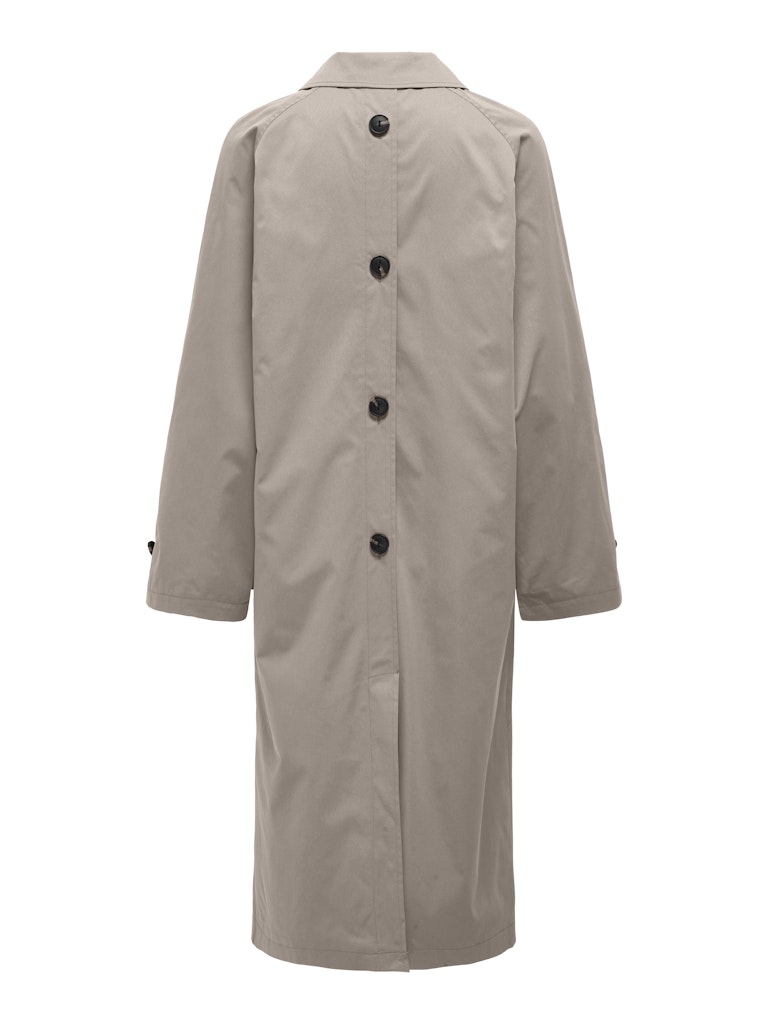 EJA ORCHID BUTTON COAT - STRING/WALNUT