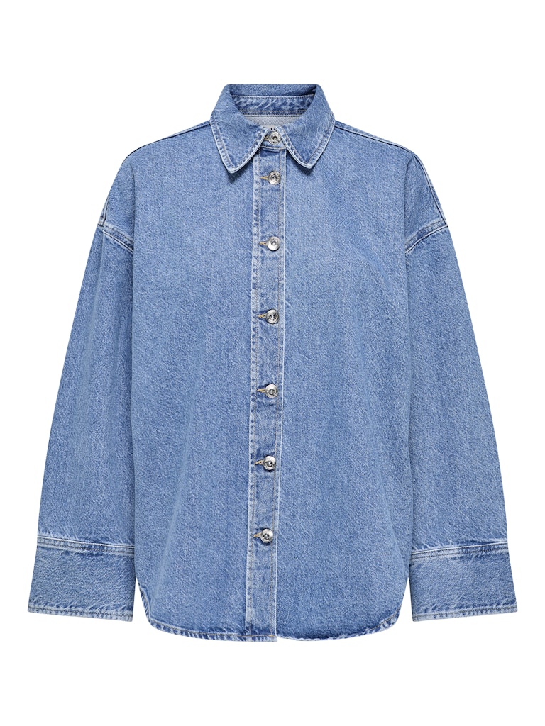 SOPHIE OVERSIZED DENIM SHIRT - MEDIUM BLUE DENIM