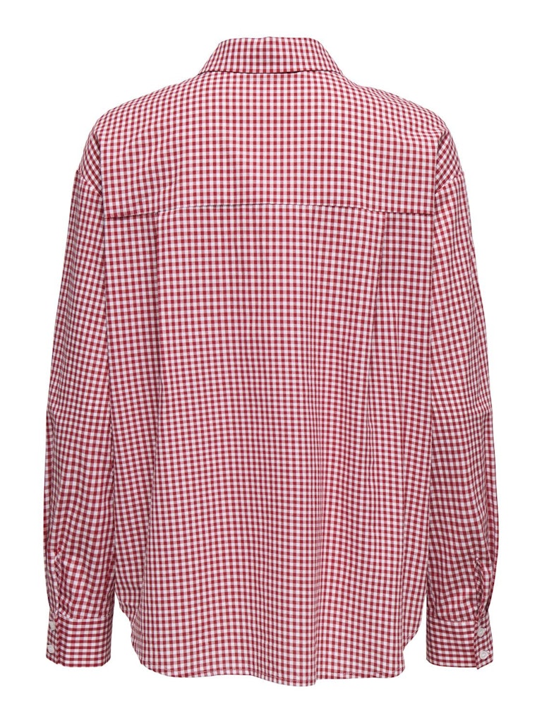 ALLI CHECK SHIRT - HAUTE RED