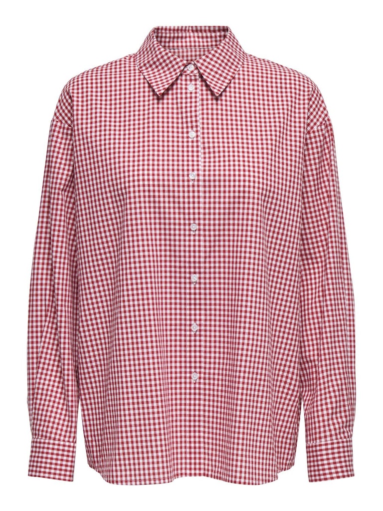 ALLI CHECK SHIRT - HAUTE RED