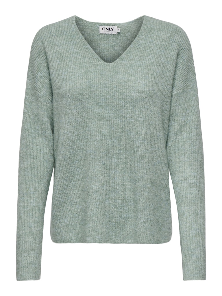 CAMILLA V-NECK PULLOVER - BLUE SURF