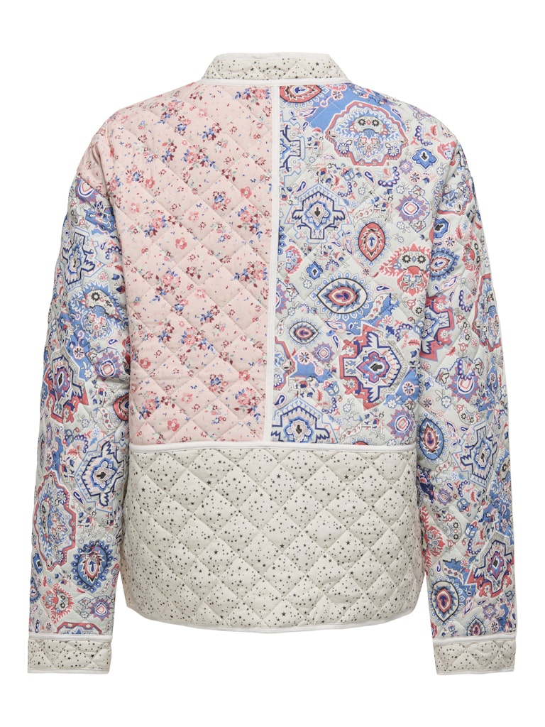 SMILLA QUILTED PATCHWORK JACKET - TOFU FLOWER