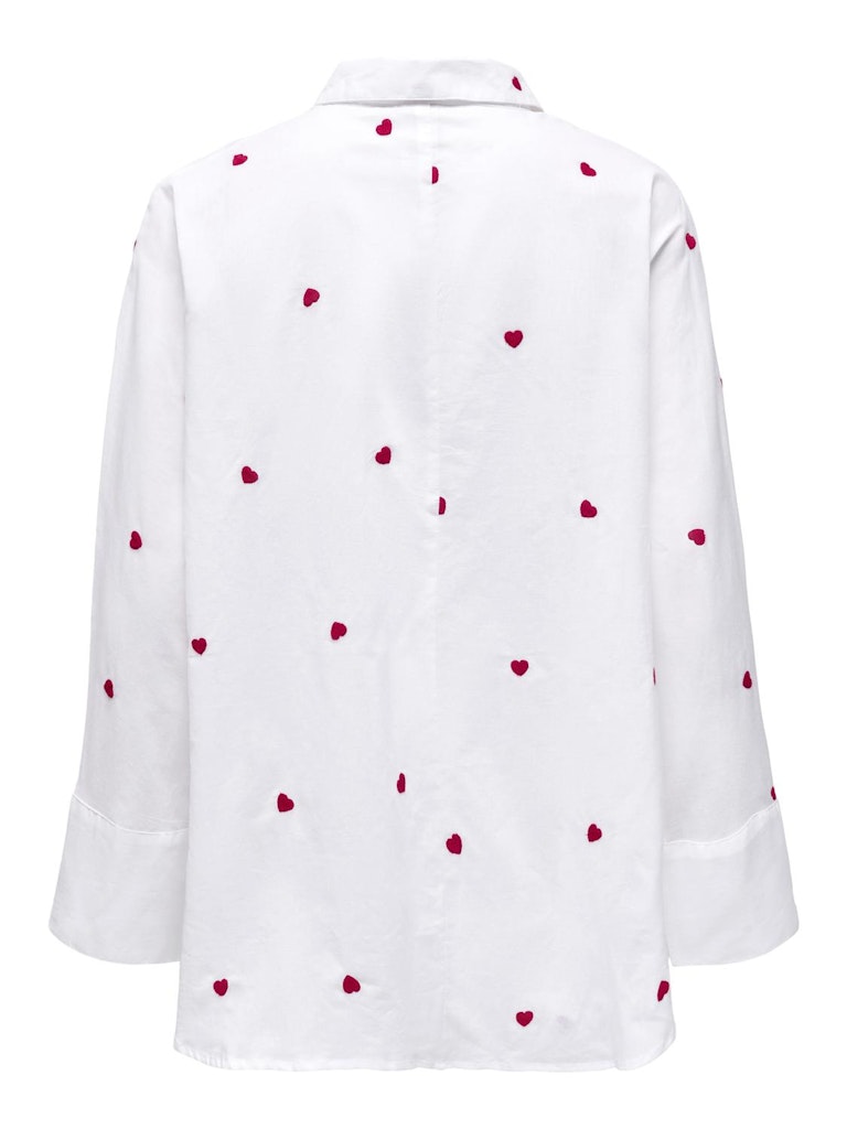 NEW LINA GRACE SHIRT - BRIGHT WHITE/HEART