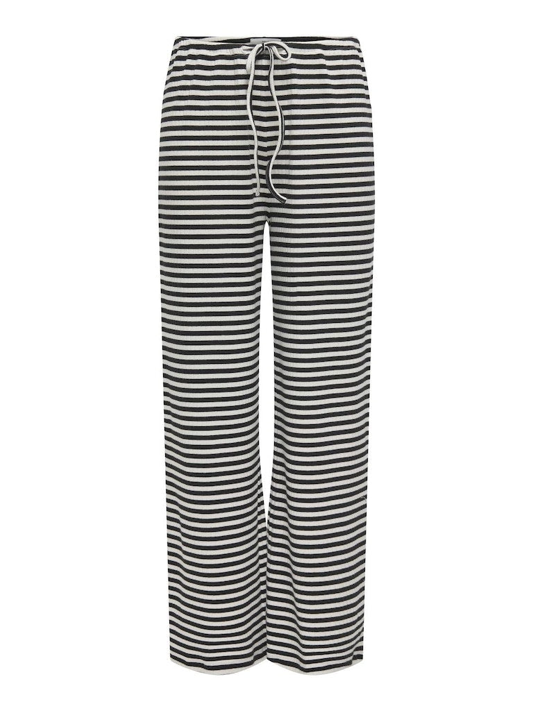 AIDA STRIPED PANT - BLACK/WHITE