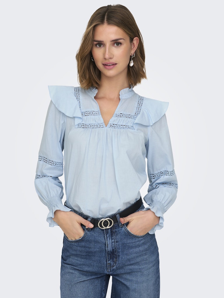 JULIA BLOUSE - CASHMERE BLUE