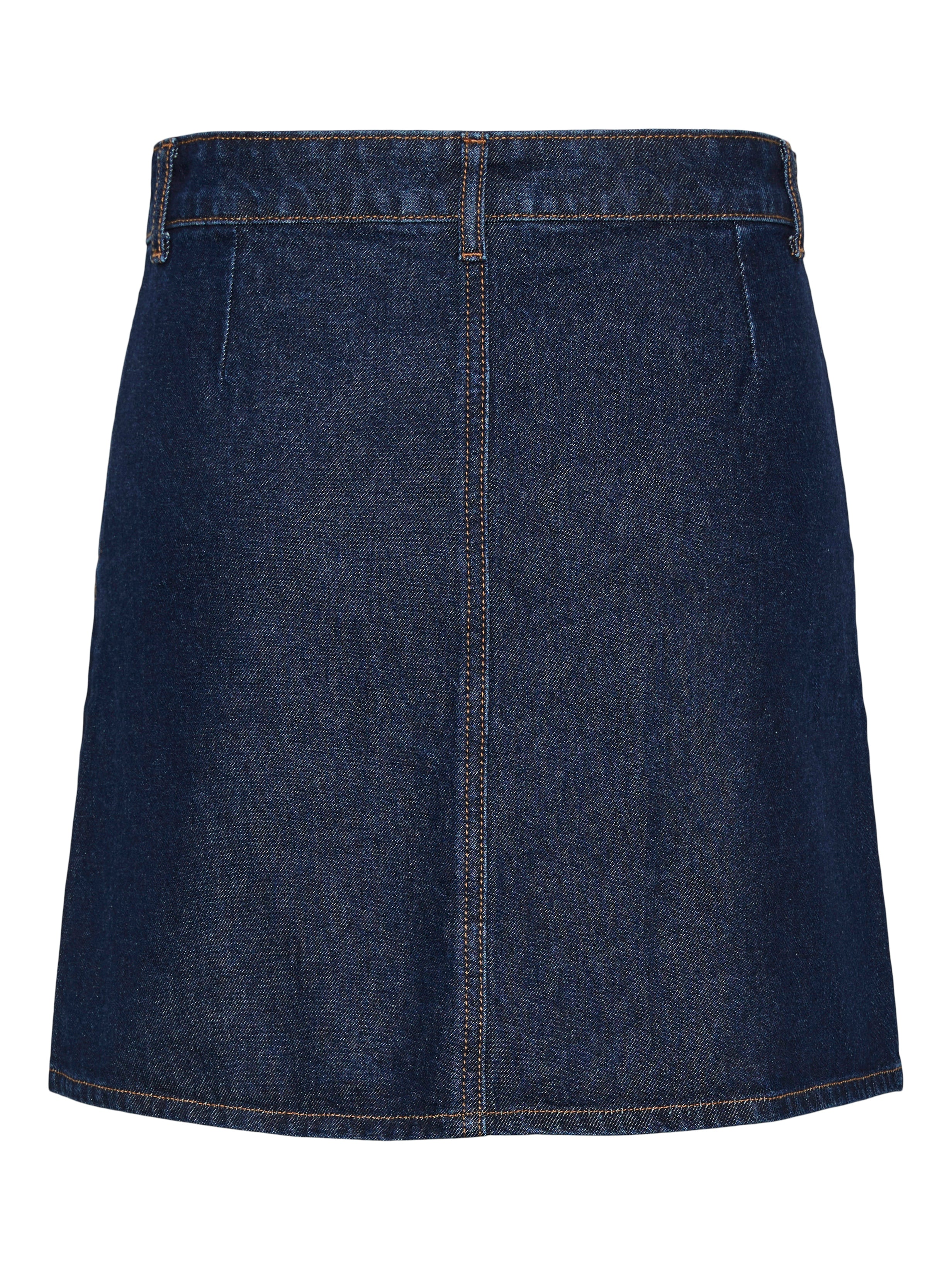 Nevim mini denim nederdel - Dark blue denim