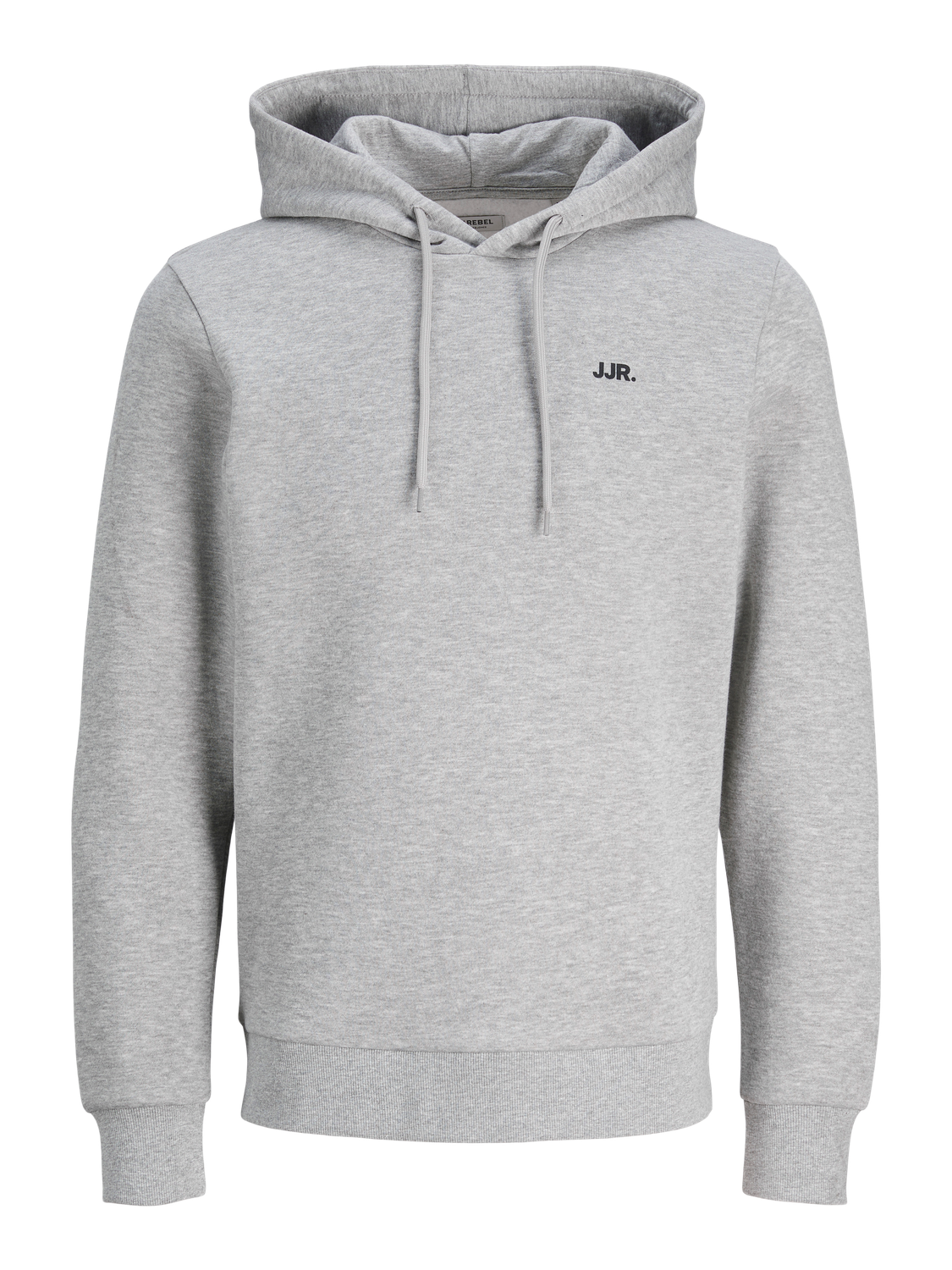 EBREBEL LOGO SWEAT HOOD - LIGHT GREY MELANGE