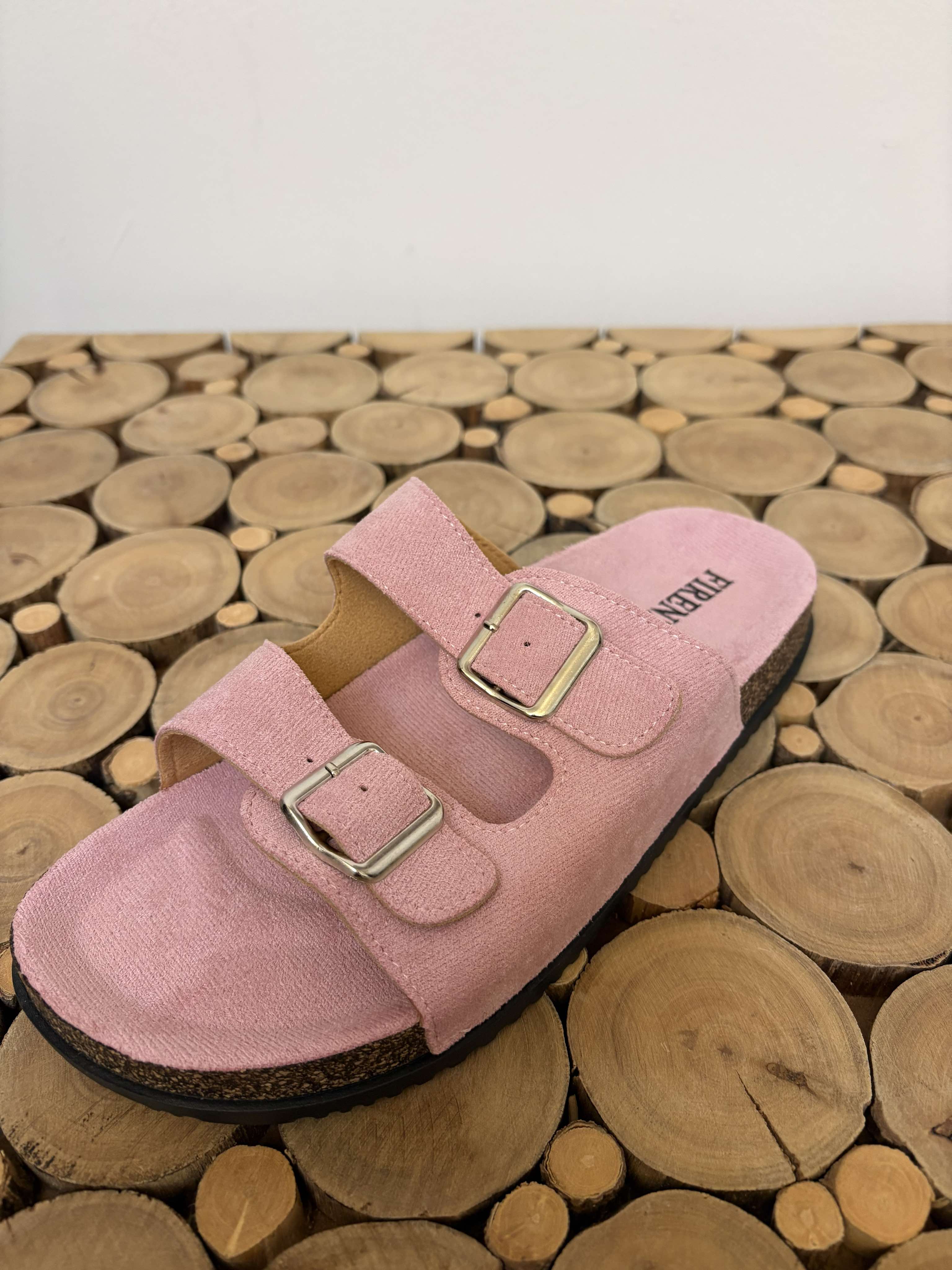 Sandal med spænder Firenze - Rose